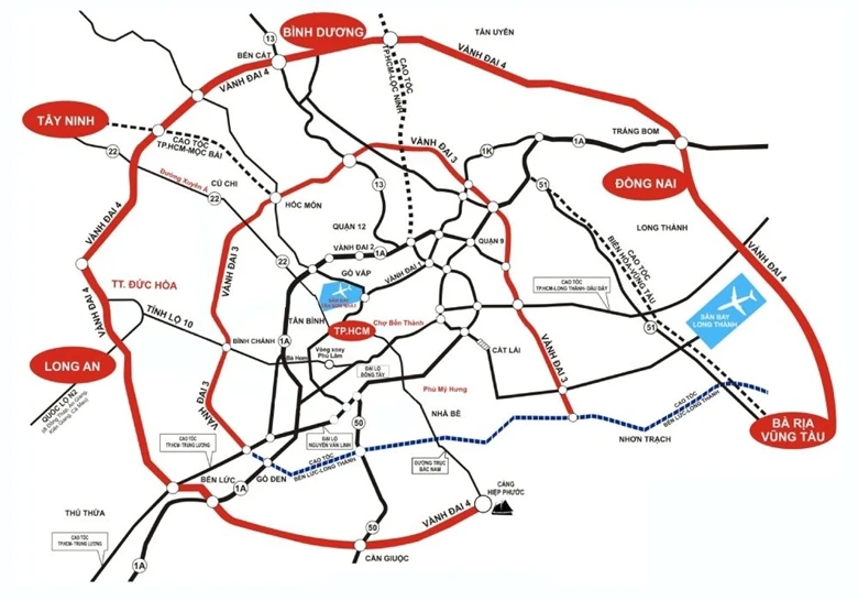 Nghiên cứu triển khai đường Vành đai 4 TPHCM