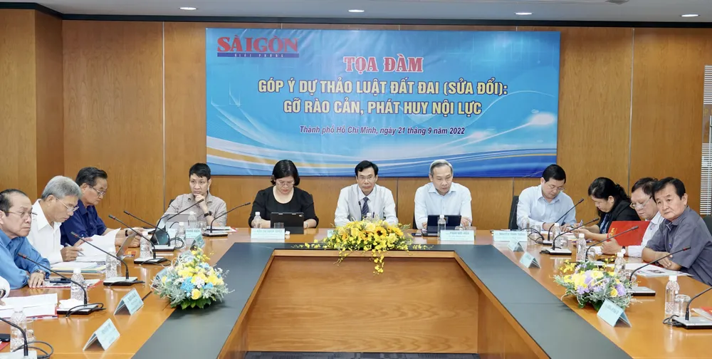 Báo SGGP tổ chức tọa đàm “Góp ý Dự thảo Luật Đất đai (sửa đổi): Gỡ rào cản, phát huy nội lực” ảnh 1