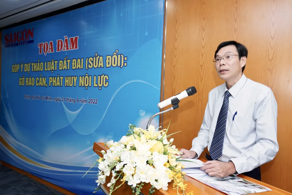 Báo SGGP tổ chức tọa đàm “Góp ý Dự thảo Luật Đất đai (sửa đổi): Gỡ rào cản, phát huy nội lực” ảnh 2