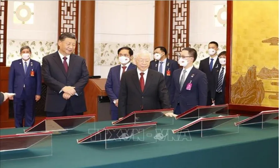 Tổng Bí thư Nguyễn Phú Trọng hội đàm với Tổng Bí thư, Chủ tịch nước CHND Trung Hoa Tập Cận Bình ảnh 4