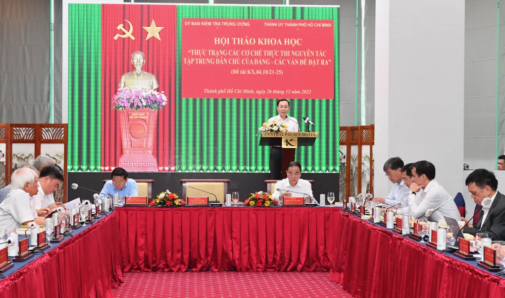 Quang cảnh hội thảo. Ảnh: VIỆT DŨNG Quang cảnh hội thảo. Ảnh: VIỆT DŨNG