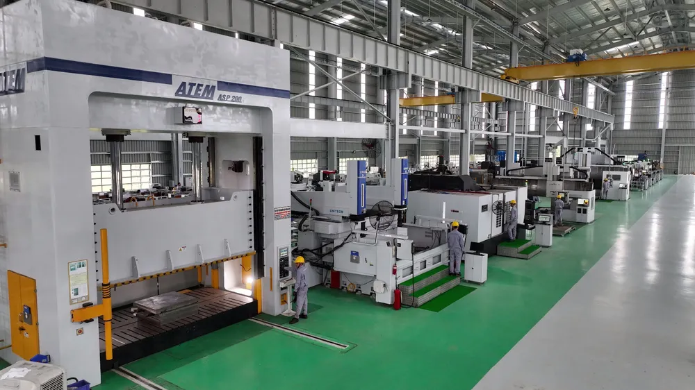 Thaco Industries đầu tư nhiều máy móc hiện đại nhằm gia công các chi tiết lớn với độ chính xác cao