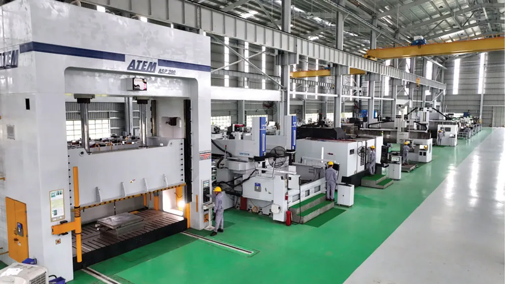Thaco Industries đầu tư nhiều máy móc hiện đại nhằm gia công các chi tiết lớn với độ chính xác cao