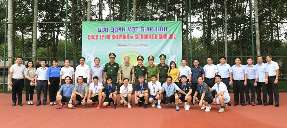 Các hoạt động thể thao của đoàn. Ảnh: VIỆT DŨNG