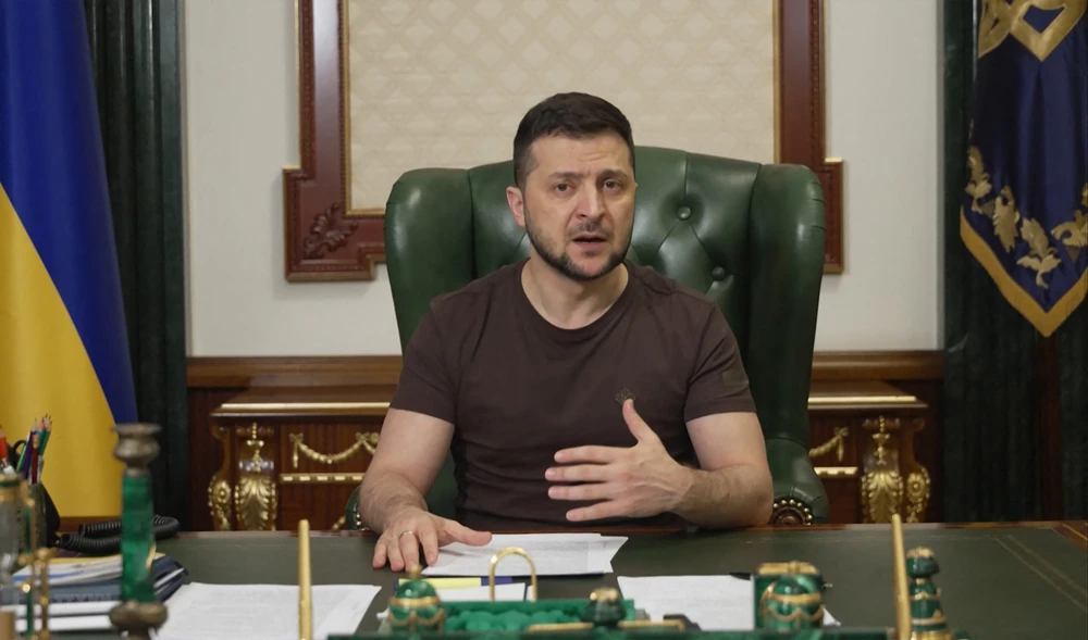 Tổng thống Ukraine Volodymyr Zelensky