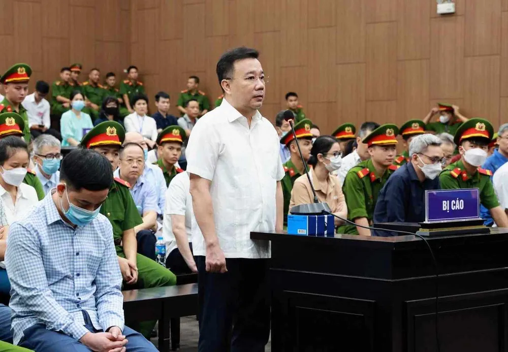 Bị cáo Chử Xuân Dũng tại phiên tòa Bị cáo Chử Xuân Dũng tại phiên tòa