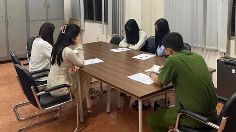 Các đối tượng trong vụ án tại cơ quan Công an