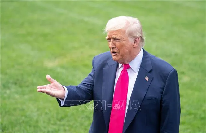 Tổng thống Mỹ Donald Trump tại Nhà Trắng, Washington, D.C. Ảnh: THX/TTXVN