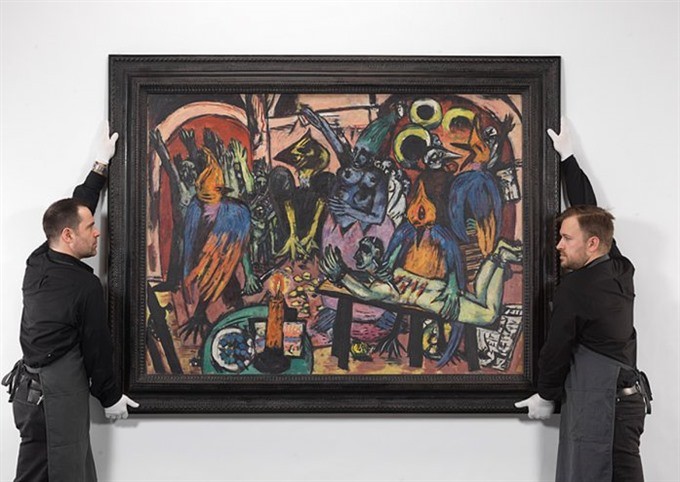 Max Beckmann’s Bird’s Hell (1938). - Photo Courtesy of Christie