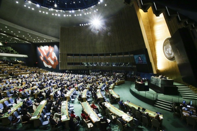 US President Donald Trump had warned ahead of the General Assembly vote that "we’re watching" and threatened reprisals against countries that back the measure. AFP Photo