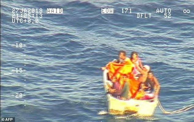 Only seven people found been alive so far from the MV Butiraoi carrying more than 80 people that was believed to have sunk, and hopes are fading of locating any more. — AFP/VNA Photo