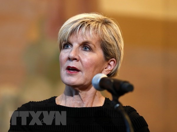 Australian Minister of Foreign Affairs Julie Bishop (Source: Xinhua)