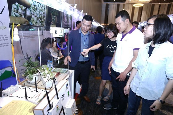 Many innovative start-up booths are introduced at Techfest Vietnam 2018