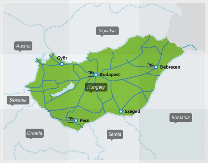 Nhiều tuyến đường sắt châu Âu đi qua Hungary