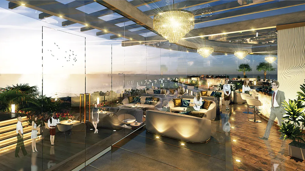 Skybar đón trọn tầm nhìn hướng đại dương tại bãi biển ngắm hoàng hôn đẹp nhất Việt Nam