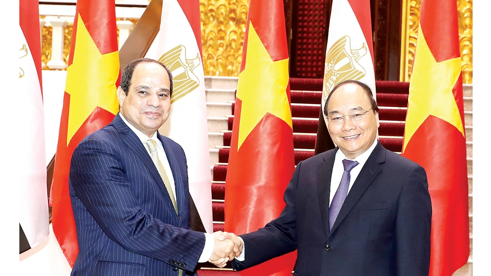 Thủ tướng Nguyễn Xuân Phúc tiếp Tổng thống Ai Cập Abdel Fattah el-Sisi