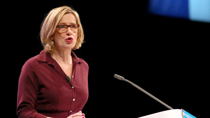 Bà Amber Rudd, bộ trưởng nội vụ Anh. Ảnh: REUTERS