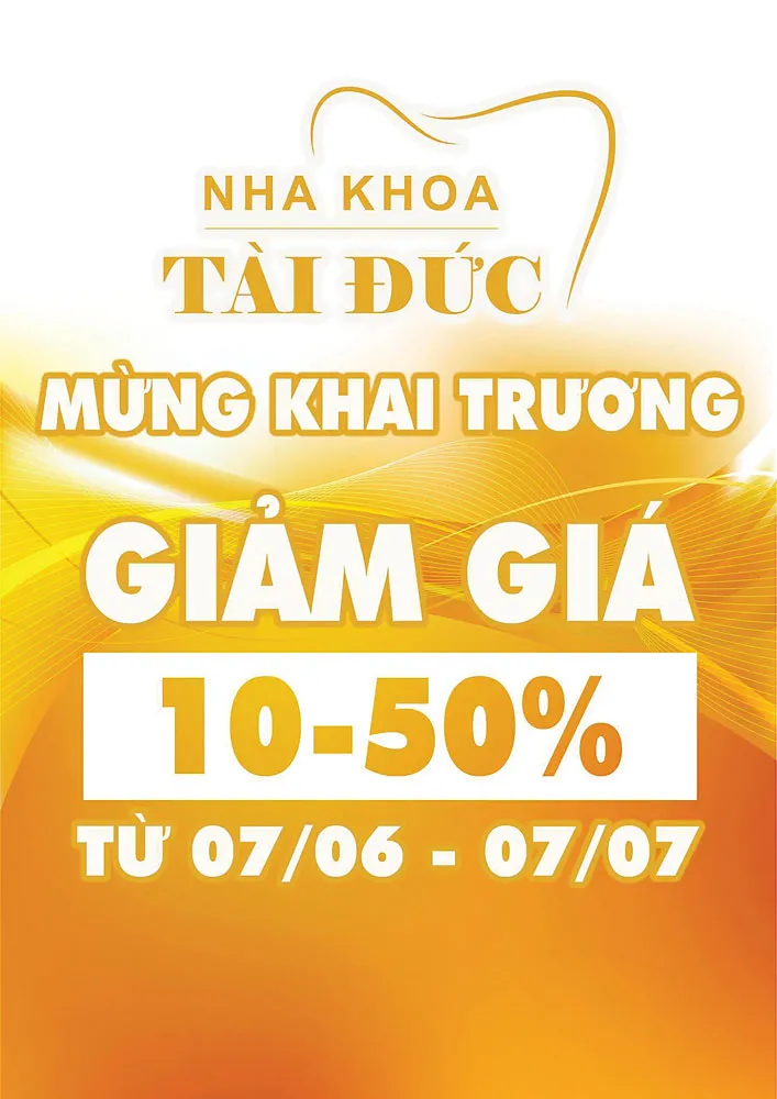 Tưng bừng khai trương, Nha khoa Tài Đức khuyến mãi “khủng” ảnh 1 Tưng bừng khai trương, Nha khoa Tài Đức khuyến mãi “khủng” ảnh 1
