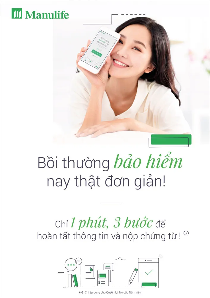 Nộp yêu cầu bồi thường bảo hiểm chỉ trong 1 phút