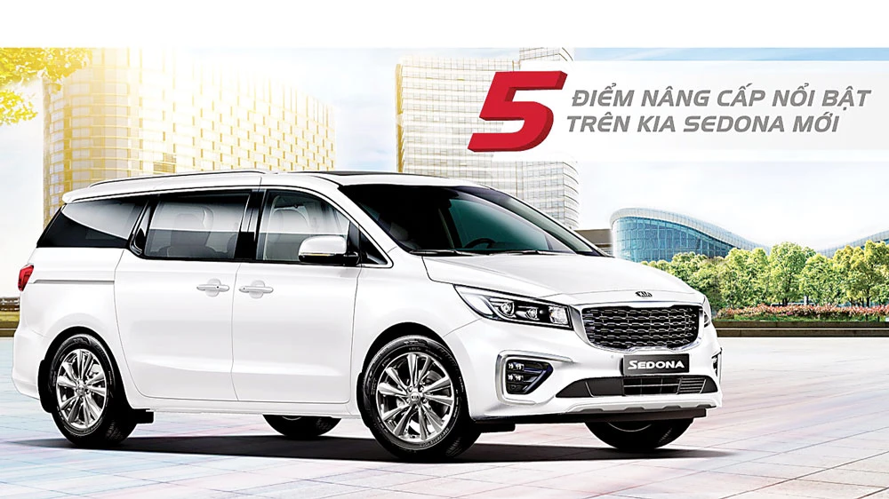 Kia Sedona mới: Nâng cấp sang trọng hơn, tiện nghi hơn