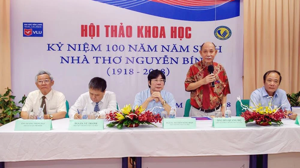 Hội thảo khoa học kỷ niệm 100 năm năm sinh nhà thơ Nguyễn Bính do Trường Đại học Văn Lang tổ chức