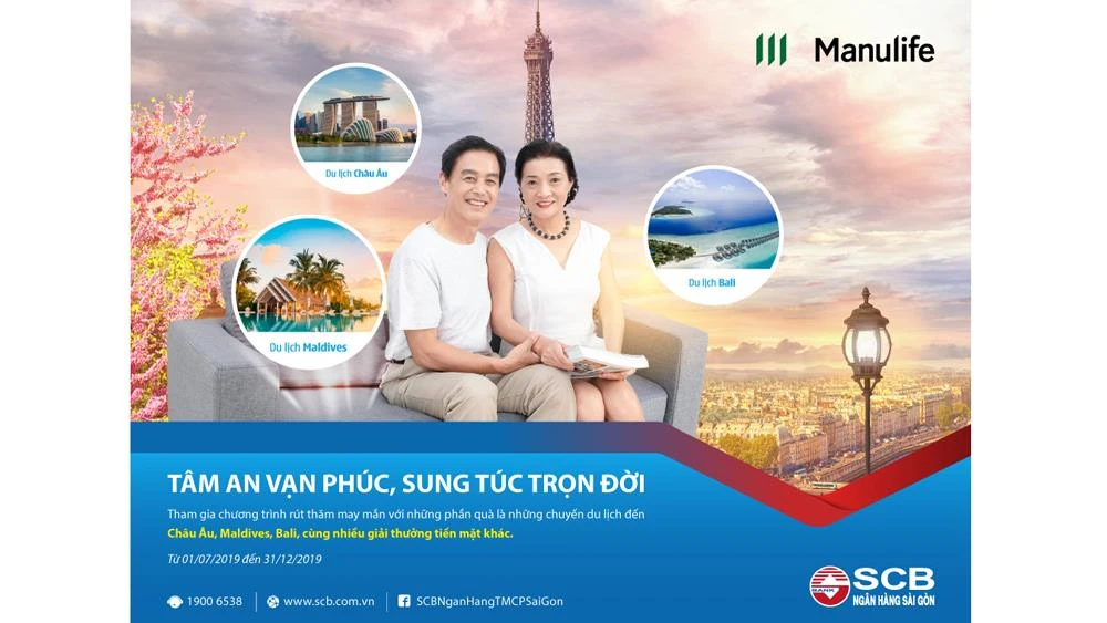 Cơ hội du lịch châu Âu với chương trình “Tâm an vạn phúc – Sung túc trọn đời” của SCB