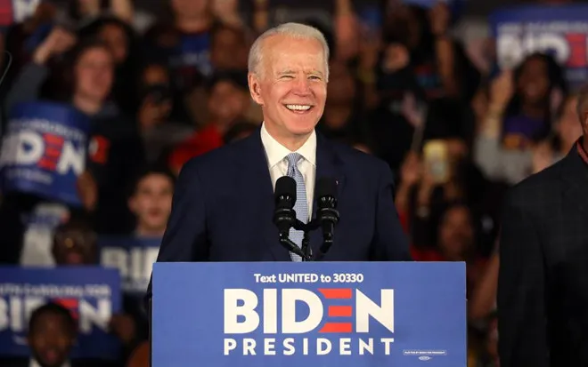 Ông Joe Biden đang là ứng viên số 1 của đảng Dân chủ. Ảnh: REUTERS