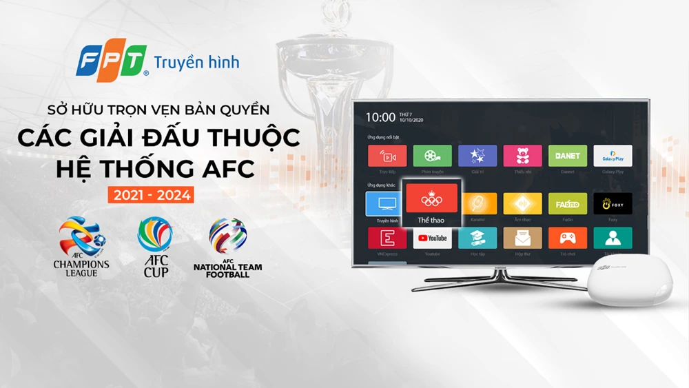 Xem AFC trên hệ thống Truyền hình FPT