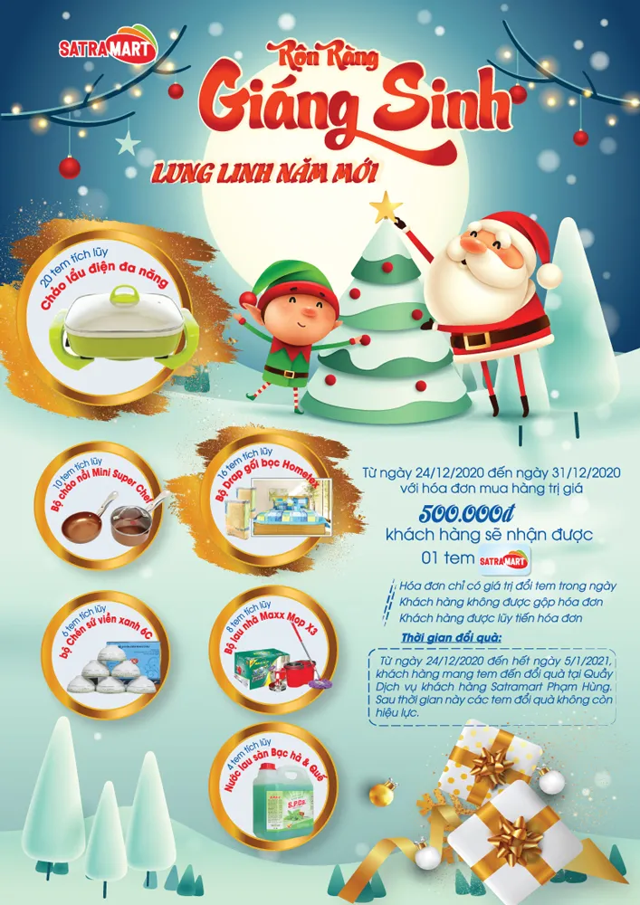 Hệ thống bán lẻ SATRA khuyến mại “Đón giáng sinh - Mừng năm mới 2021” ảnh 2