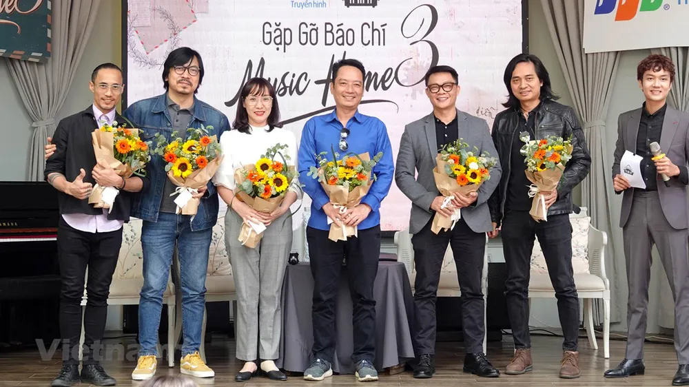 Đội ngũ sản xuất và thực hiện chuỗi chương trình Music Home mùa 3 có nhiều nhân tố mới. Ảnh: Vietnam+