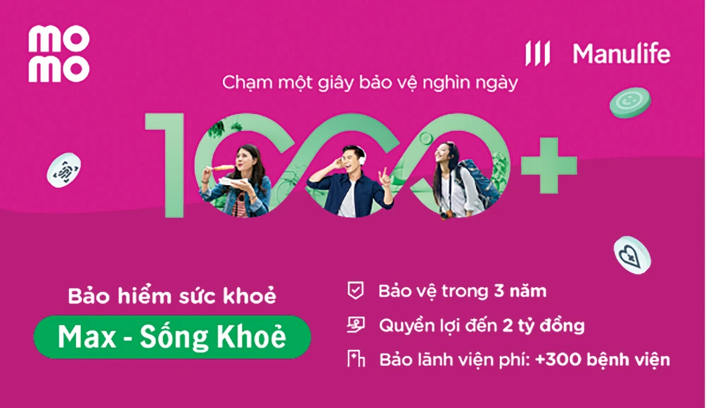 Manulife Việt Nam và MoMo cung cấp giải pháp bảo hiểm sức khỏe trực tuyến