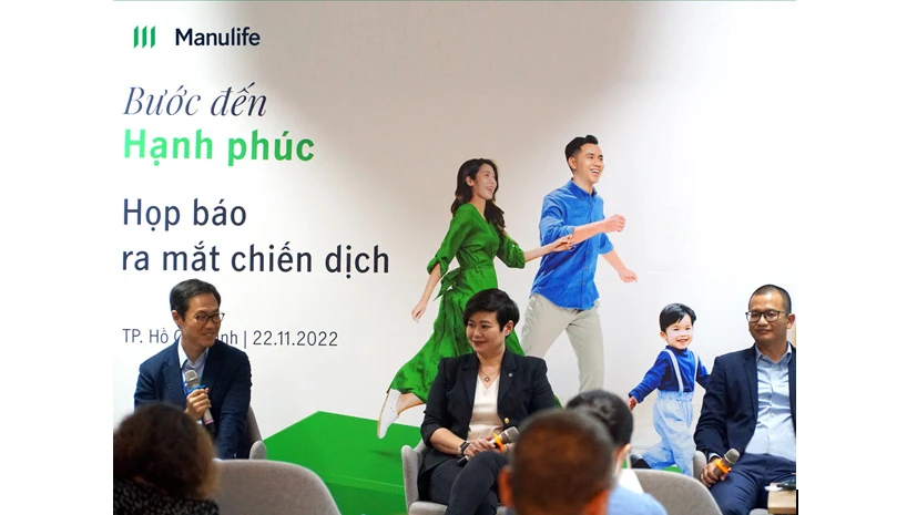 Đại diện Manulife Việt Nam chia sẻ tại buổi họp báo