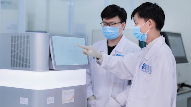 Phòng Lab đạt chuẩn quốc tế của Viện Di truyền Y học – Gene Solutions xét nghiệm gene hỗ trợ tầm soát, phát hiện ung thư. Ảnh: Gene Solutions