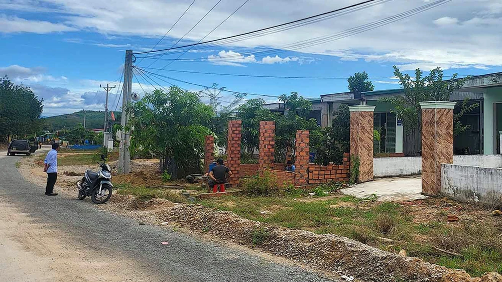 Khu tái định làng chài Ia Tơi, xã Ia Tơi, huyện Ia Hdrai, tỉnh Kon Tum. Ảnh: HP