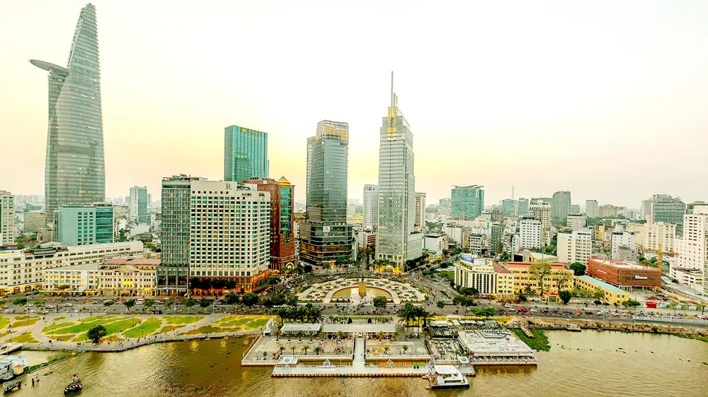 Khu vực trung tâm TPHCM. Ảnh: HOÀNG HÙNG