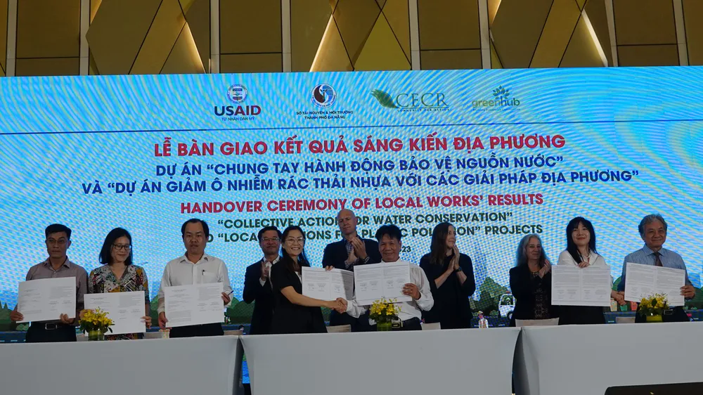 Đà Nẵng tiếp nhận kết quả các sáng kiến về bảo vệ môi trường. Ảnh: XUÂN QUỲNH Đà Nẵng tiếp nhận kết quả các sáng kiến về bảo vệ môi trường. Ảnh: XUÂN QUỲNH