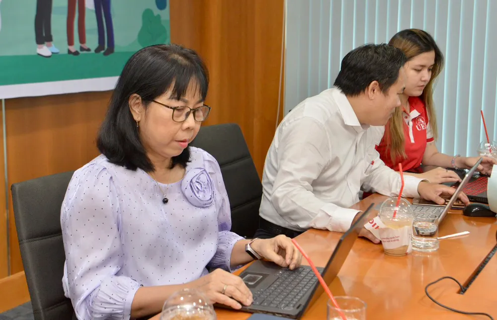 TS Lê Thị Thanh Mai tại buổi giao lưu trực tuyến. Ảnh: CAO THĂNG TS Lê Thị Thanh Mai tại buổi giao lưu trực tuyến. Ảnh: CAO THĂNG