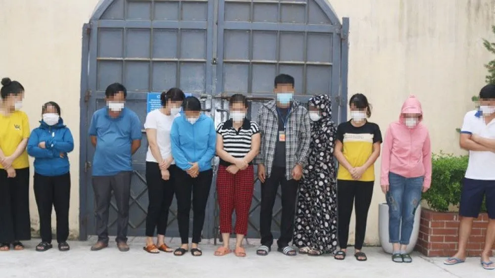 Các đối tượng liên quan bị bắt giữ và triệu tập. Ảnh: Công an Hà Tĩnh cung cấp