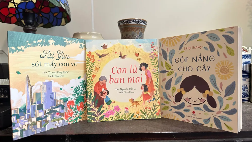 Ba tập thơ vừa được Nhà xuất bản Kim Đồng ấn hành đều là tác phẩm đầu tay của 3 tác giả