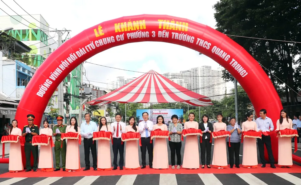 Lễ khánh thành đường Vĩnh Hội nối dài Lễ khánh thành đường Vĩnh Hội nối dài