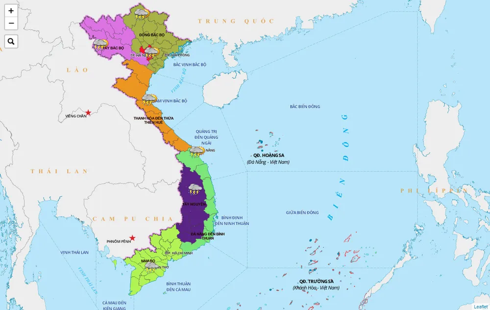 Nguồn: Trung tâm Dự báo khí tượng thủy văn Quốc gia