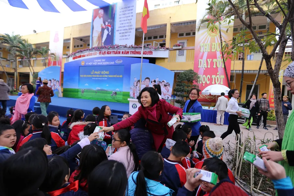 TP Hà Nội đồng loạt triển khai chương trình Sữa học đường năm 2019 ảnh 1 TP Hà Nội đồng loạt triển khai chương trình Sữa học đường năm 2019 ảnh 1