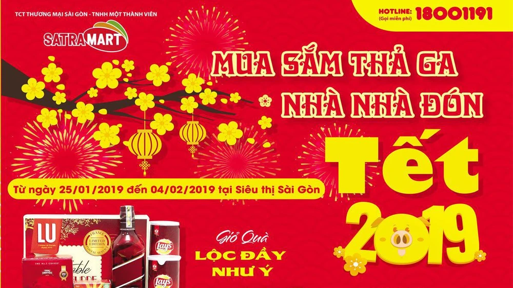 “Mua sắm thả ga – Nhà nhà đón tết” tại hệ thống bán lẻ Satra