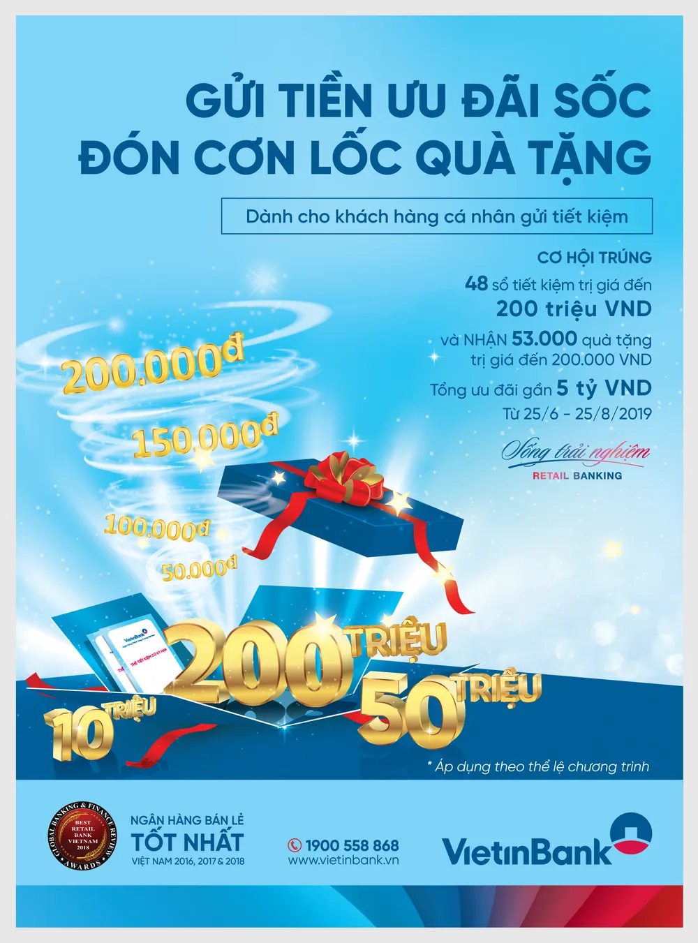 Gửi tiền ưu đãi sốc, đón cơn lốc quà tặng ảnh 1 Gửi tiền ưu đãi sốc, đón cơn lốc quà tặng ảnh 1