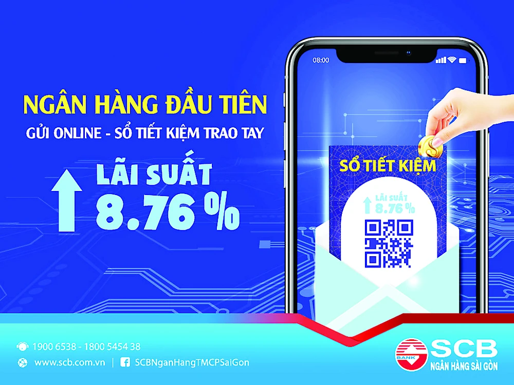 SCB là ngân hàng đầu tiên gửi sổ tiết kiệm qua email khách hàng