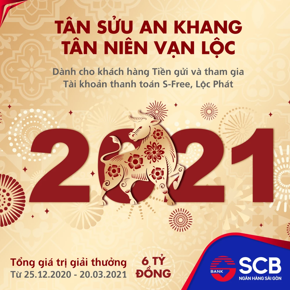 SCB triển khai chương trình khuyến mại lớn nhất năm với tổng giá trị giải thưởng 6 tỷ đồng