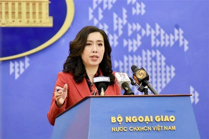 Người Phát ngôn Bộ Ngoại giao Lê Thị Thu Hằng. Ảnh: TTXVN
