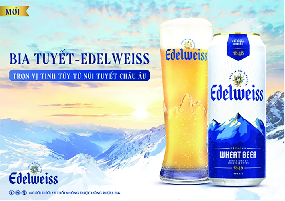 Bia lúa mì Edelweiss trình làng