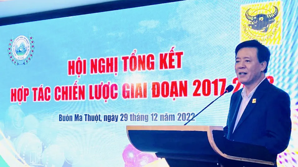 Ông Ngô Văn Đông, Tổng Giám đốc Công ty CPPB Bình Điền phát biểu tại hội nghị