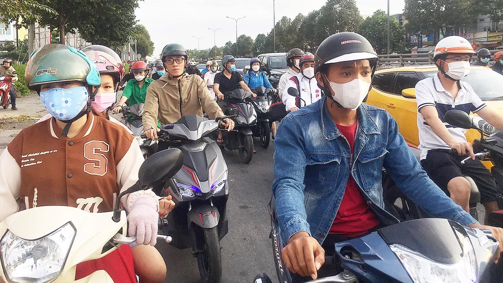 Ùn tắc cục bộ tại ngã tư Vũng Tàu (đoạn qua TP Biên Hòa, Đồng Nai)